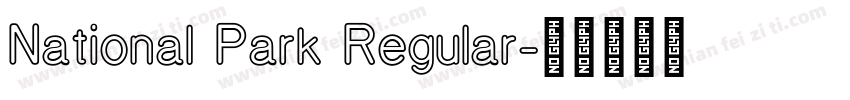 National Park Regular字体转换